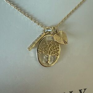 Gold Tree Pendant Necklace